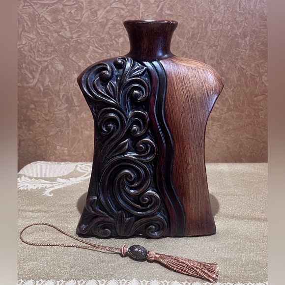 Artisan Brown Wood Decor - Picture 2 of 8